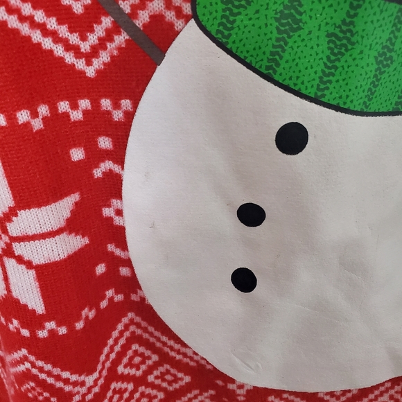 Snowman holiday Christmas long sleeved tee - Picture 7 of 7